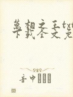 万相之王txt下载全文免费下载