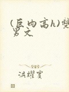 (巨肉高h)双男文