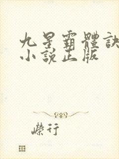 九星霸体诀龙尘小说正版