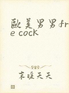 欧美男男free cock