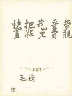 快把我哥带走动画版免费观看封面