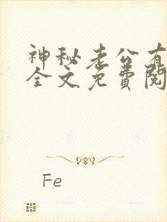 神秘老公有点坏全文免费阅读