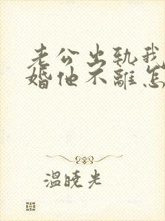 老公出轨我要离婚他不离怎么办