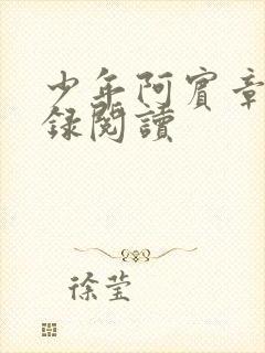 少年阿宾章节目录阅读