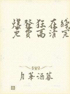 爆发狂在线观看免费高清完整版