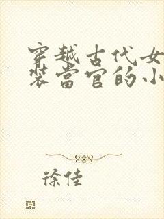 穿越古代女扮男装当官的小说封面