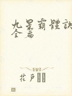 九星霸体诀小说全篇封面