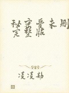秘密爱未删减版完整版