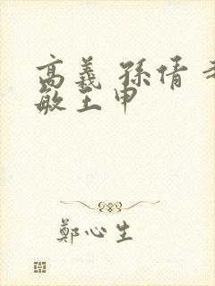 高义 孙倩 赵敏王申
