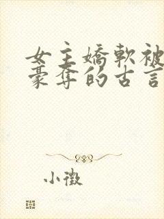 女主娇软被强取豪夺的古言