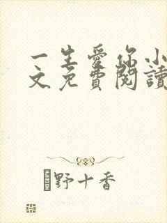 一生爱你小说全文免费阅读无弹窗