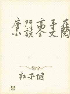 唐门高手在异世小说全文阅读