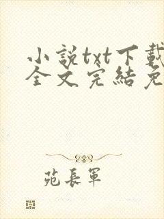小说txt下载全文完结免费下载