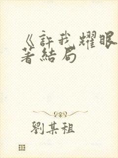 《许我耀眼》原著结局