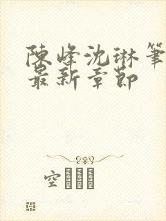 陈峰沈琳笔趣阁最新章节