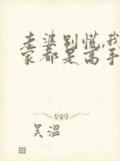 老婆别慌,我全家都是高手短剧