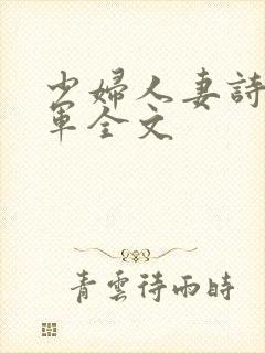 少妇人妻诗雨小军全文