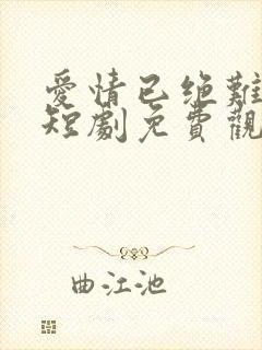 爱情已绝难再续短剧免费观看