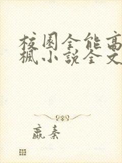 校园全能高手季枫小说全文阅