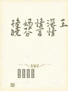 后妈情深王磊杨晓芬言情