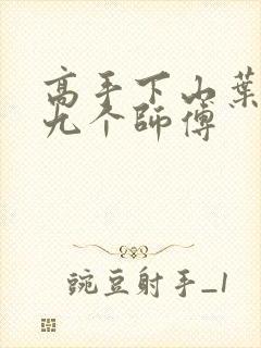 高手下山叶君临九个师傅