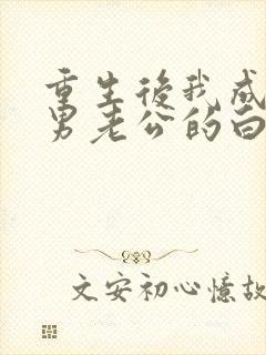 重生后我成了渣男老公的白月光小说