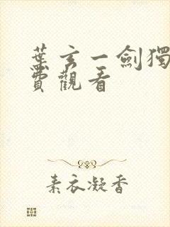 叶玄一剑独尊免费观看