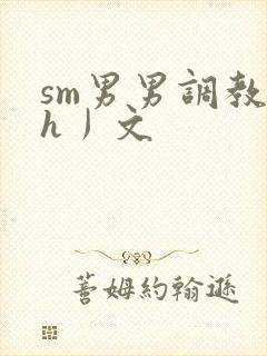 sm男男调教〈h丿文封面
