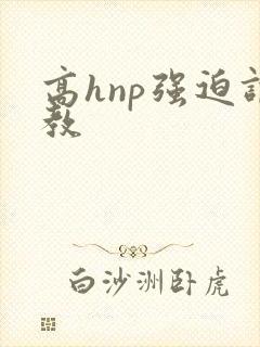 高hnp强迫调教