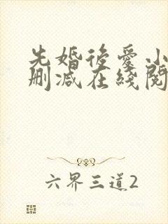 先婚后爱小说无删减在线阅读封面