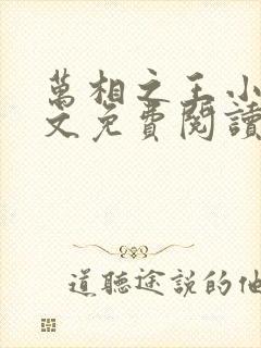 万相之王小说全文免费阅读未删减