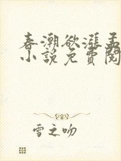 春潮欲涨孟景言小说免费阅读