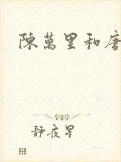 陈万里和唐嫣然