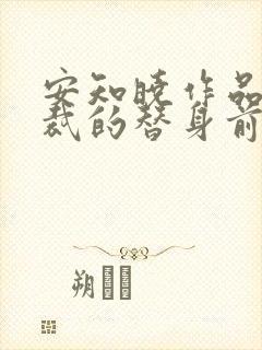 安知晓作品:总裁的替身前妻 小说网