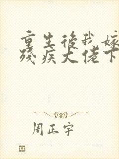 重生后我嫁给了残疾大佬下载封面