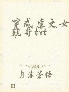 穿成虐文女主她亲哥txt