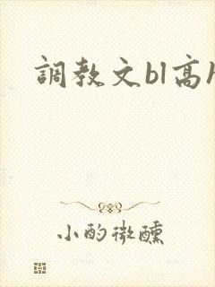 调教文bl高h