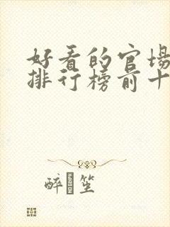 好看的官场小说排行榜前十名封面