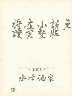 将夜小说免费阅读完整版封面