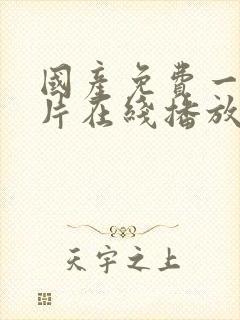 国产免费一级淫片在线播放