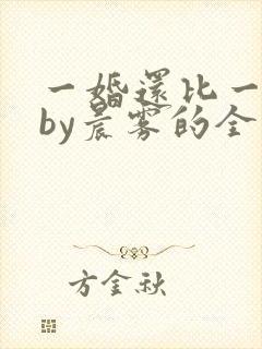 一婚还比一婚高by晨雾的全文阅读