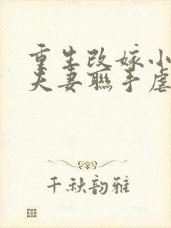 重生改嫁小叔,夫妻联手虐渣封面