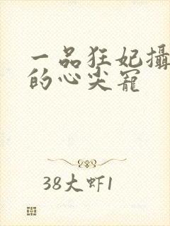 一品狂妃摄政王的心尖宠