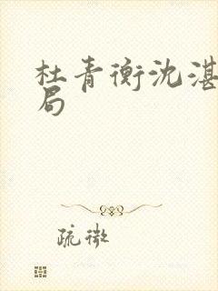 杜青衡沈湛大结局