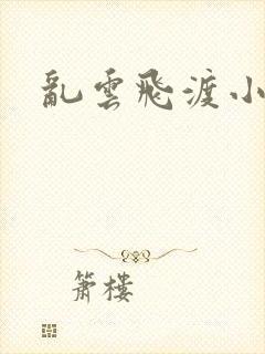 乱云飞渡小说封面