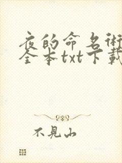 夜的命名术小说全本txt下载封面