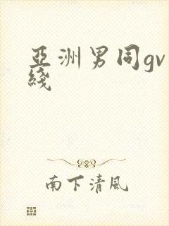亚洲男同gv在线