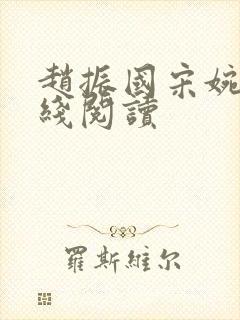 赵振国宋婉清在线阅读封面