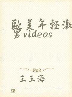 欧美年轻激情男男videos
