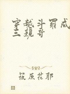 穿越斗罗成为唐三亲哥